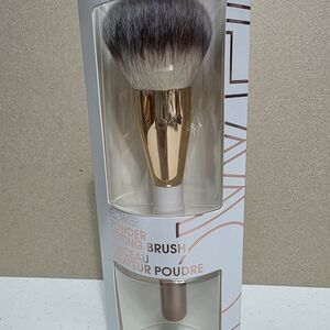 Flower Beauty Powder Setting Brush - Gold and White